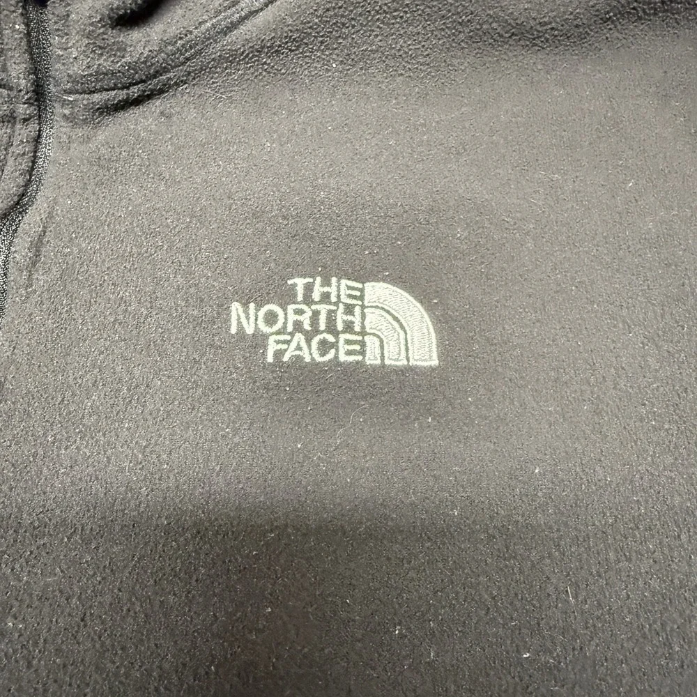 The North Face Mens‎ Quarter Zip Pullover Fleece XL Black Polyester Regular